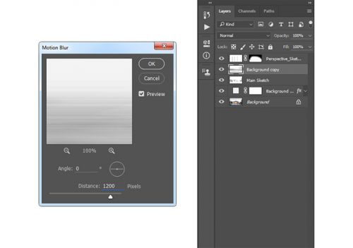 آموزش ایجاد افکت اسکچ معماری در فتوشاپ